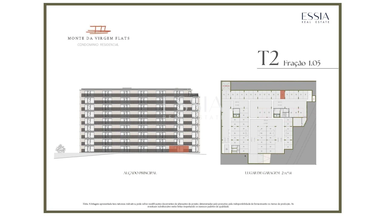 Apartamento T2 para Venda em Vilar de Andorinho Planta 2