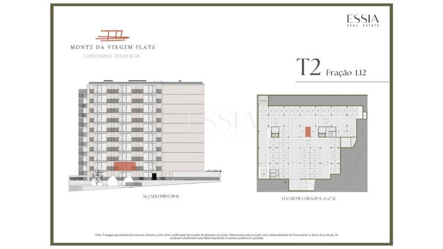 Apartamento T2 para Venda em Vilar de Andorinho Planta 1