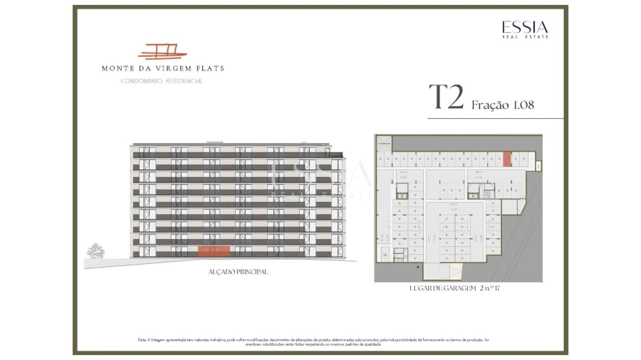Apartamento T2 para Venda em Vilar de Andorinho Planta 1