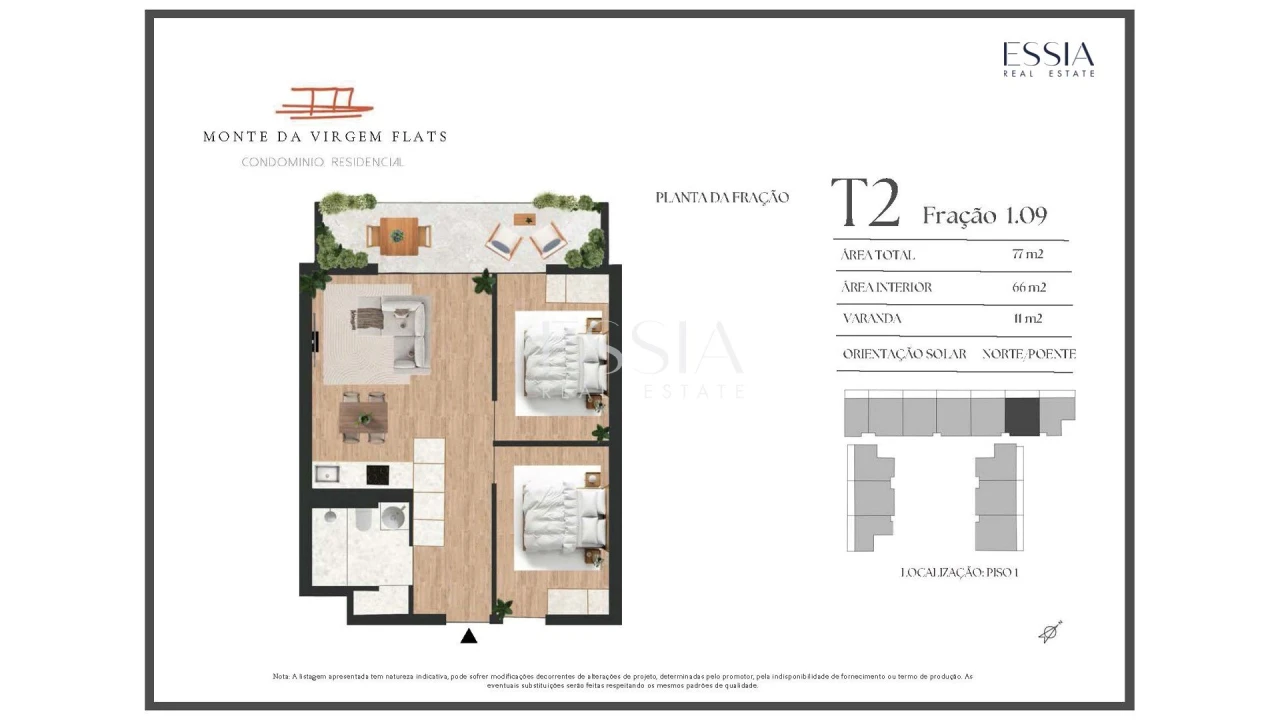 Apartamento T2 para Venda em Vilar de Andorinho Foto 10