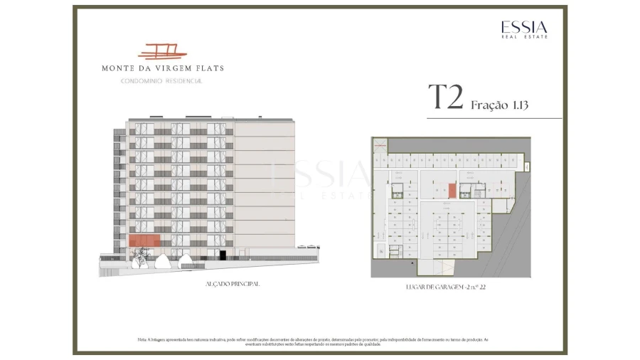 Apartamento T2 para Venda em Vilar de Andorinho Planta 1