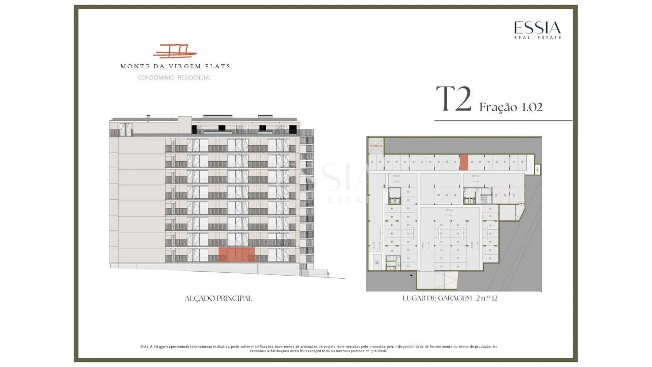 Apartamento T2 para Venda em Vilar de Andorinho Planta 2