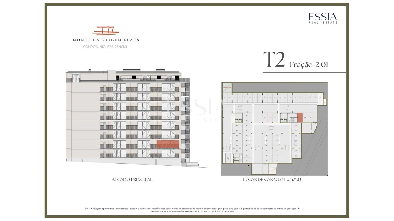 Apartamento T2 para Venda em Vilar de Andorinho Planta 2