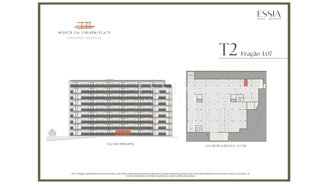 Apartamento T2 para Venda em Vilar de Andorinho Planta 2