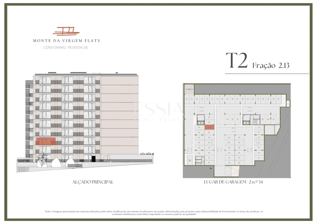 Apartamento T2 para Venda em Vilar de Andorinho Planta 2
