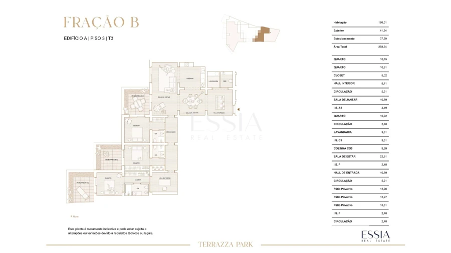 Apartamento T3 para Venda em Paranhos Planta 1