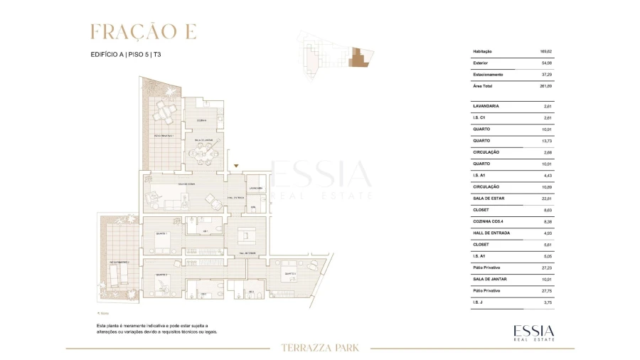 Apartamento T3 para Venda em Paranhos Planta 1