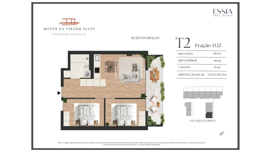 Apartamento T2 para Venda em Vilar de Andorinho Planta 1