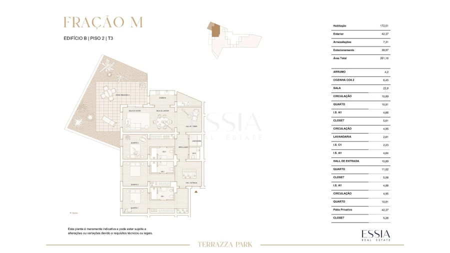 Apartamento T3 para Venda em Paranhos Planta 1