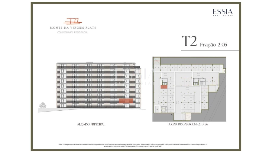 Apartamento T2 para Venda em Vilar de Andorinho Planta 2