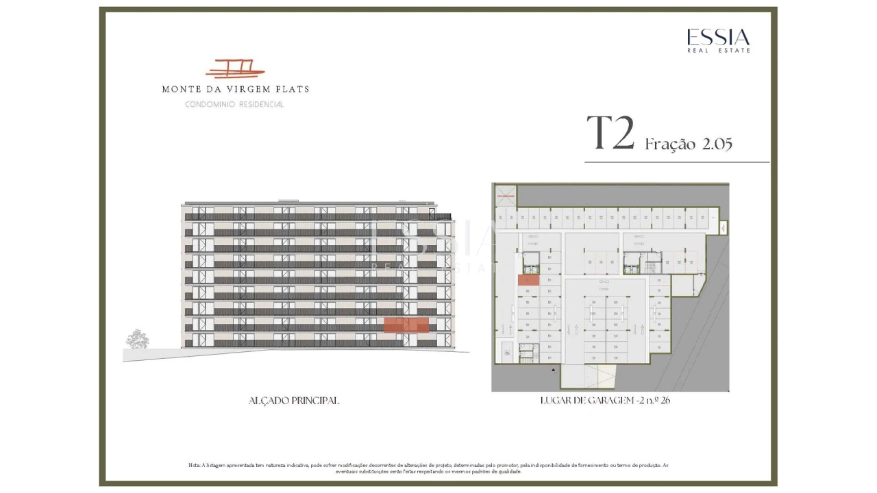 Apartamento T2 para Venda em Vilar de Andorinho Planta 2