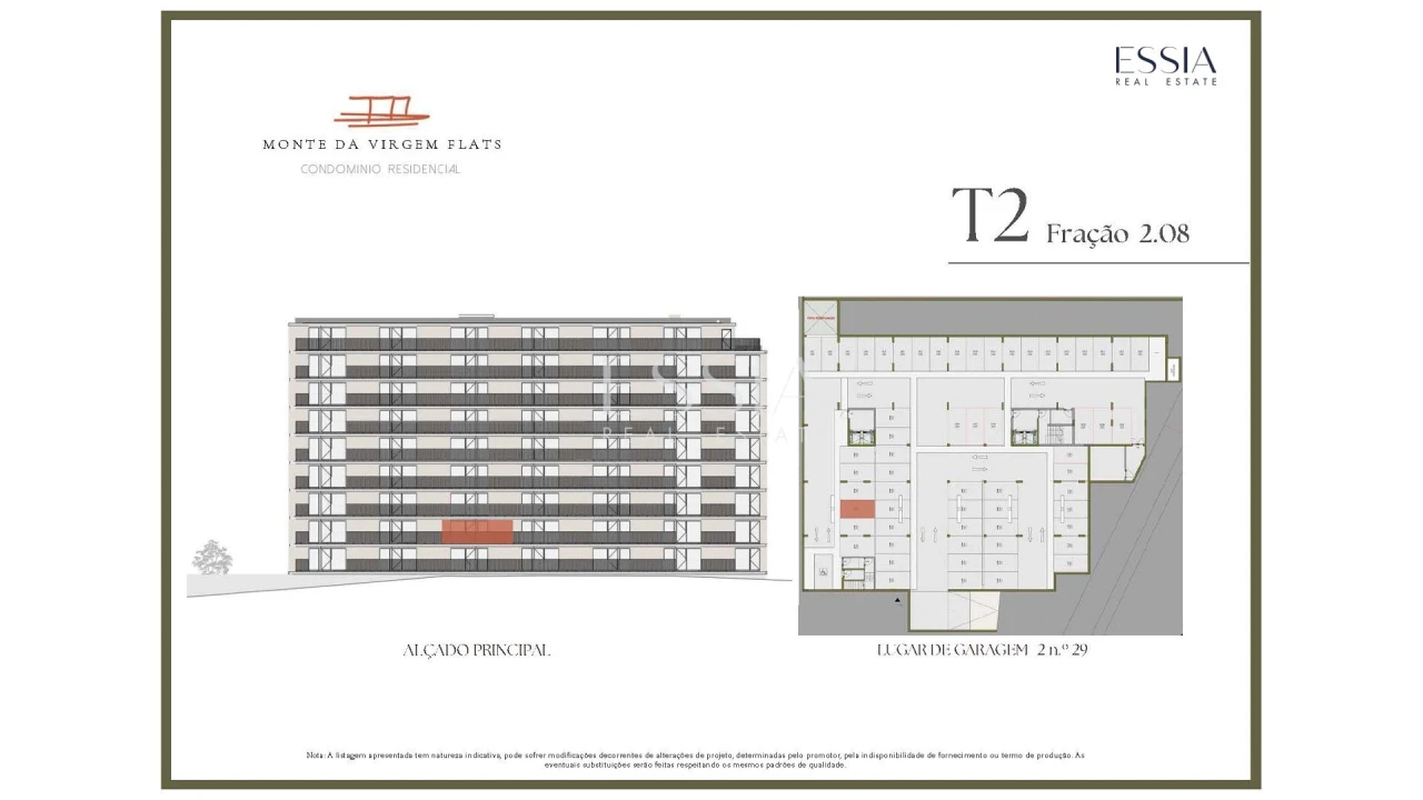 Apartamento T2 para Venda em Vilar de Andorinho Planta 2
