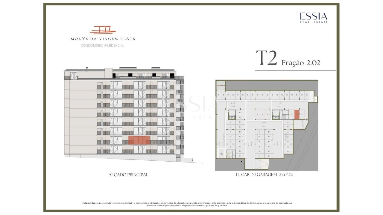Apartamento T2 para Venda em Vilar de Andorinho Planta 2