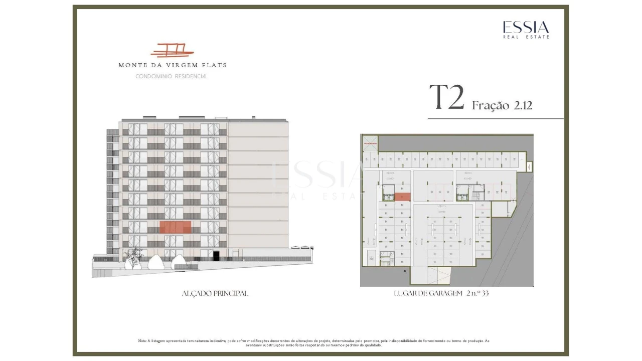 Apartamento T2 para Venda em Vilar de Andorinho Planta 2
