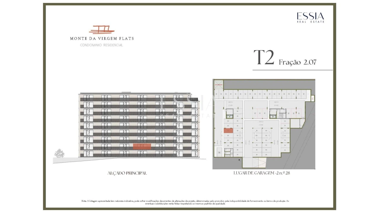 Apartamento T2 para Venda em Vilar de Andorinho Planta 2