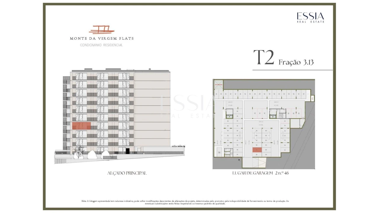 Apartamento T2 para Venda em Vilar de Andorinho Planta 2