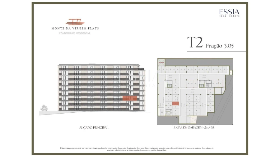 Apartamento T2 para Venda em Vilar de Andorinho Planta 2