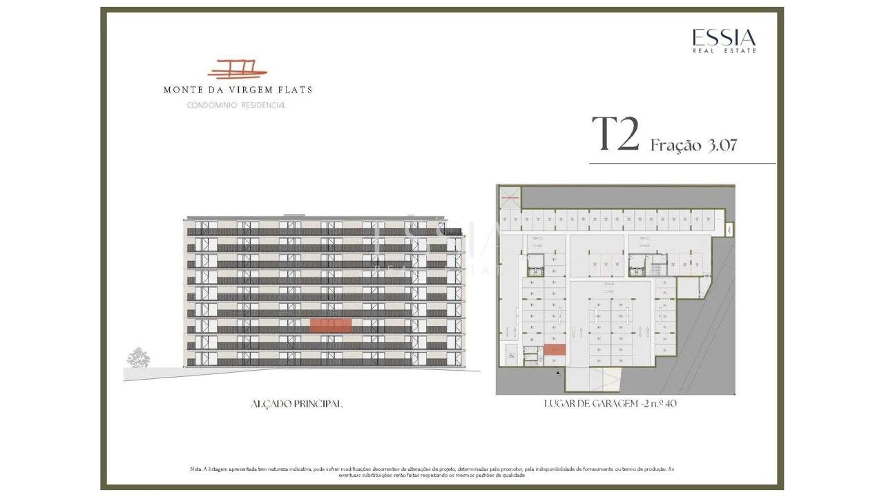 Apartamento T2 para Venda em Vilar de Andorinho Planta 2
