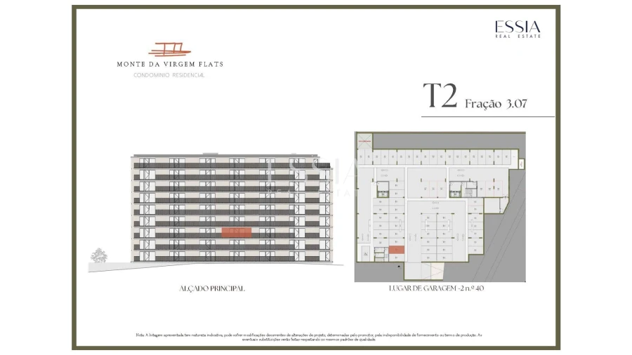 Apartamento T2 para Venda em Vilar de Andorinho Planta 2