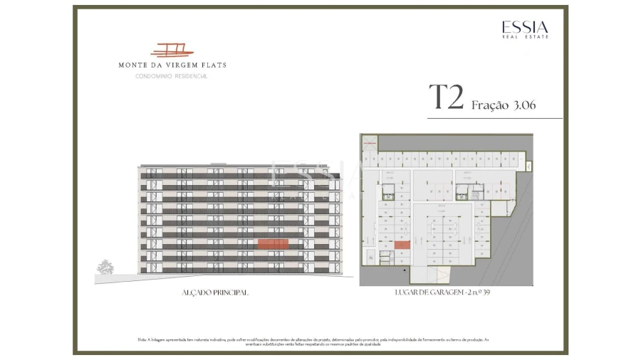 Apartamento T2 para Venda em Vilar de Andorinho Planta 2