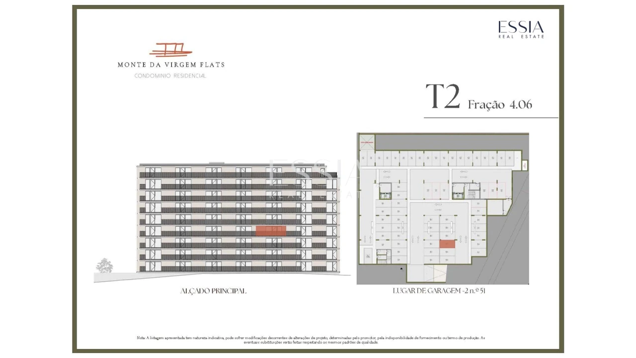 Apartamento T2 para Venda em Vilar de Andorinho Planta 2