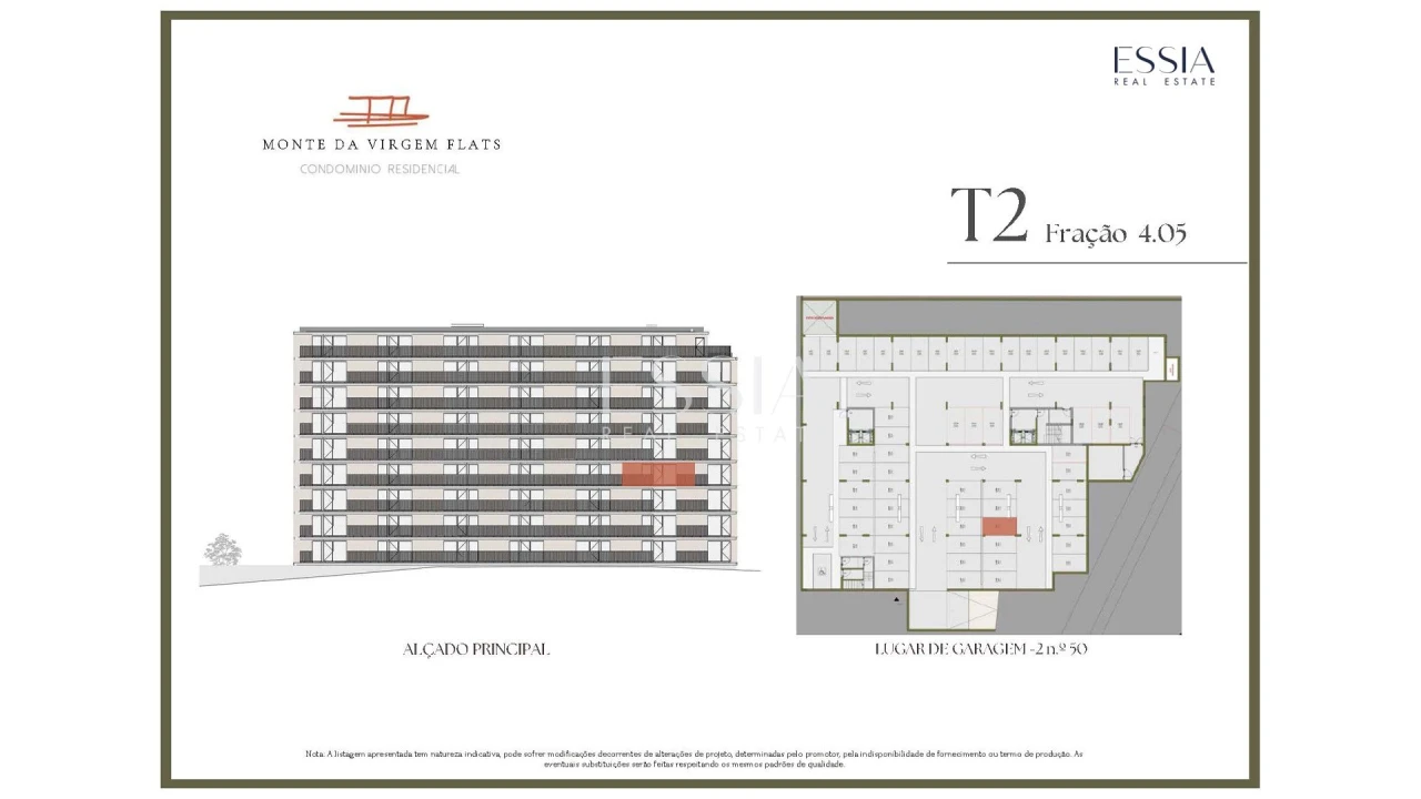 Apartamento T2 para Venda em Vilar de Andorinho Planta 2