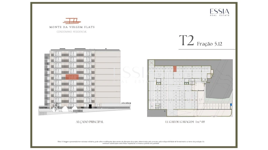 Apartamento T2 para Venda em Vilar de Andorinho Planta 2