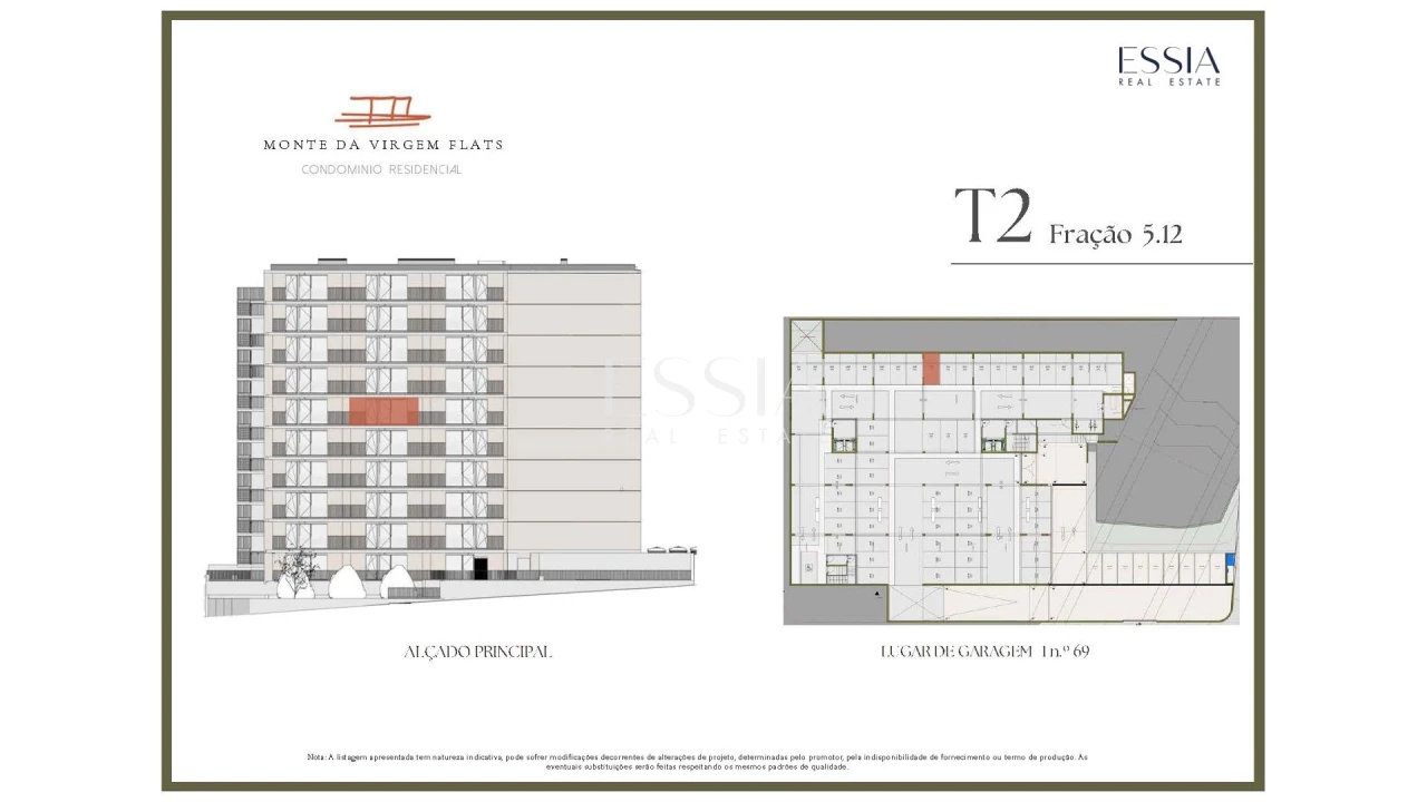 Apartamento T2 para Venda em Vilar de Andorinho Planta 2