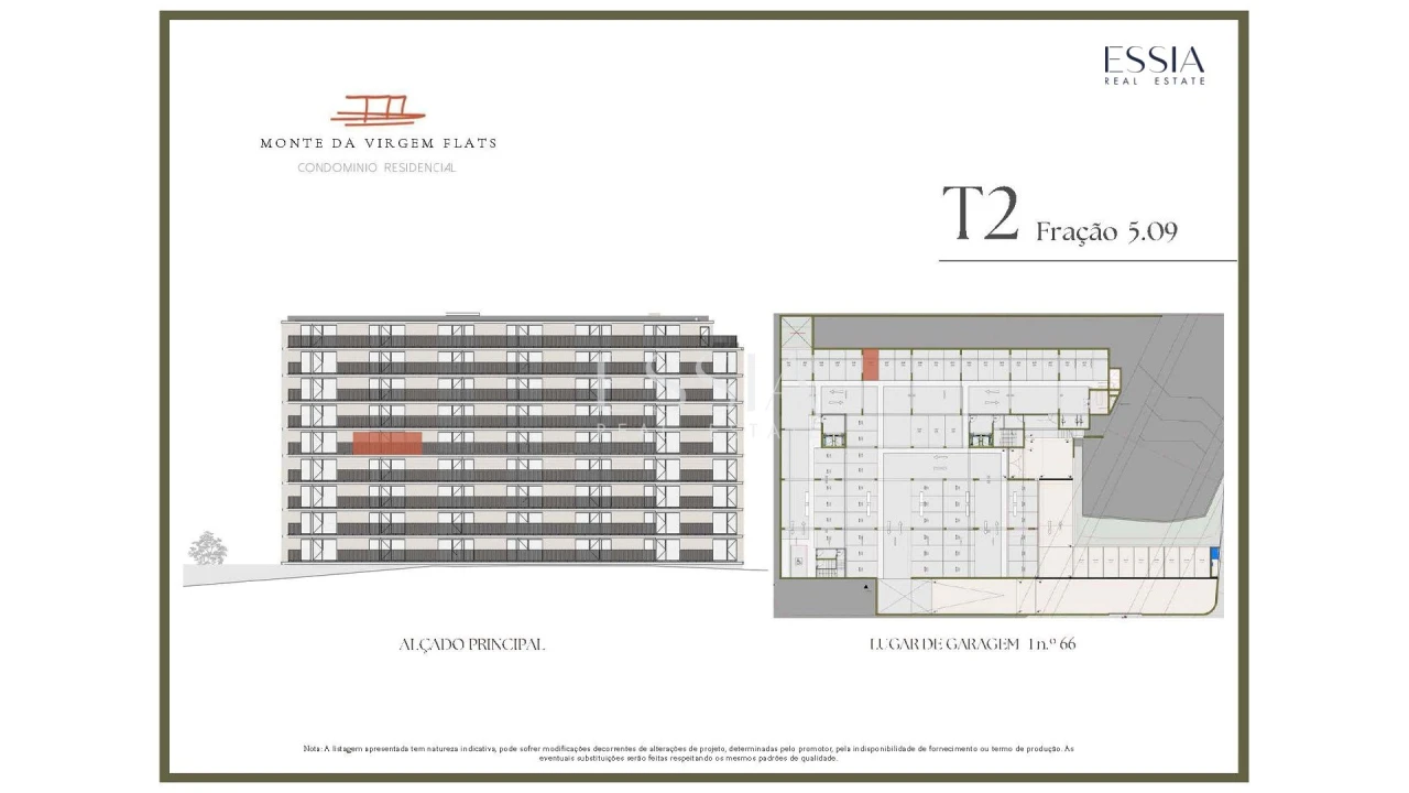 Apartamento T2 para Venda em Vilar de Andorinho Planta 2