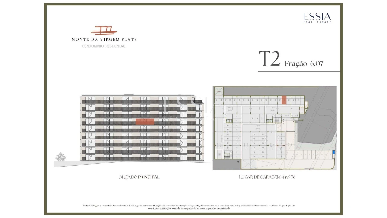 Apartamento T2 para Venda em Vilar de Andorinho Planta 2