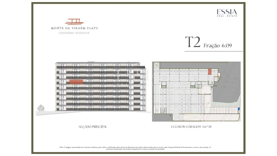 Apartamento T2 para Venda em Vilar de Andorinho Planta 2