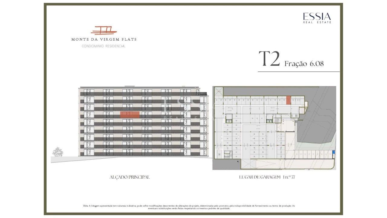 Apartamento T2 para Venda em Vilar de Andorinho Planta 2