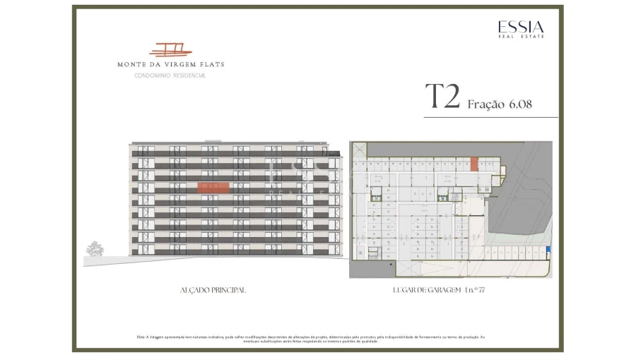 Apartamento T2 para Venda em Vilar de Andorinho Planta 2