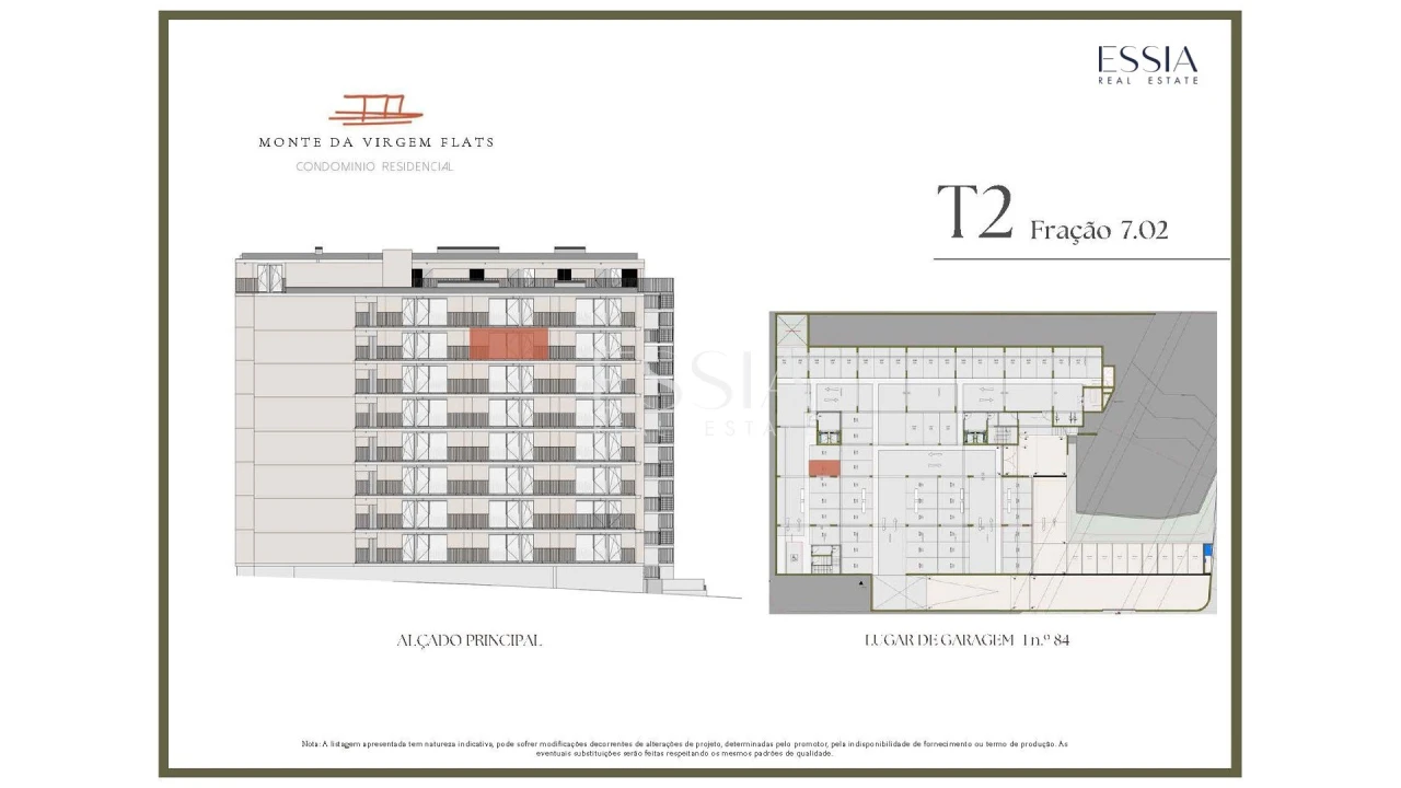Apartamento T2 para Venda em Vilar de Andorinho Planta 2