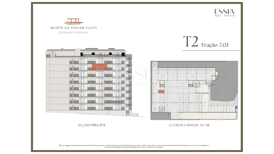 Apartamento T2 para Venda em Vilar de Andorinho Planta 2