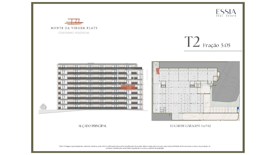 Apartamento T2 para Venda em Vilar de Andorinho Planta 2