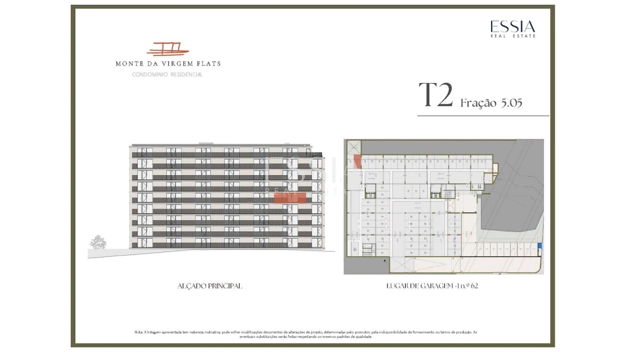 Apartamento T2 para Venda em Vilar de Andorinho Planta 2