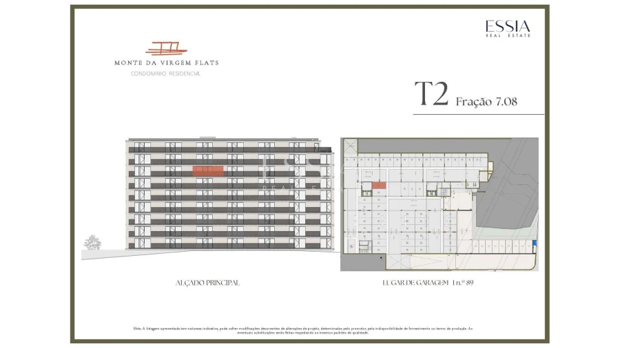 Apartamento T2 para Venda em Vilar de Andorinho Planta 2