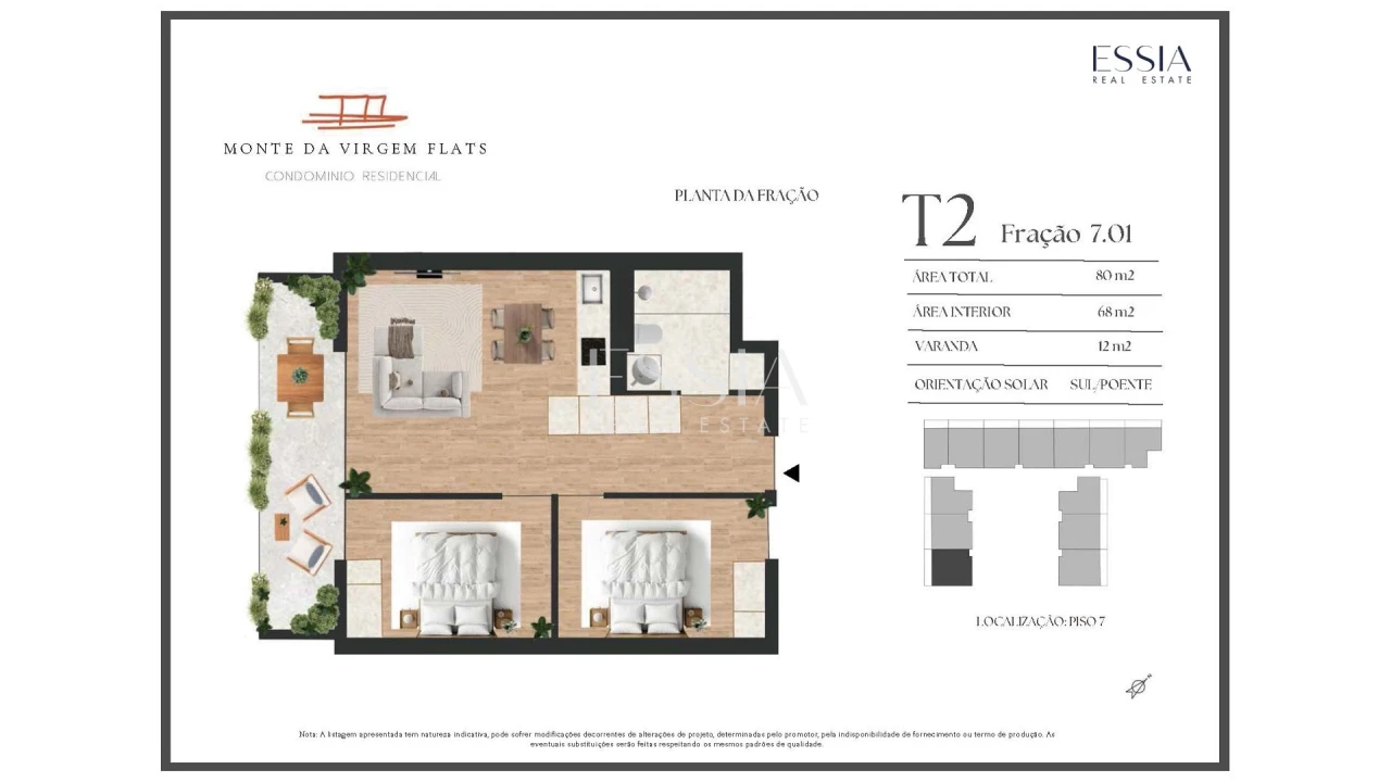 Apartamento T2 para Venda em Vilar de Andorinho Foto 9