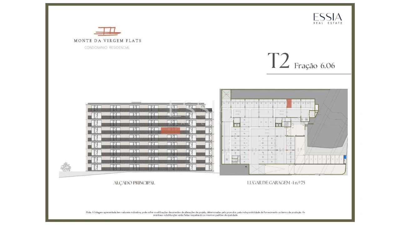Apartamento T2 para Venda em Vilar de Andorinho Planta 2