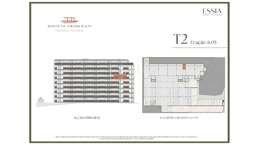 Apartamento T2 para Venda em Vilar de Andorinho Planta 2