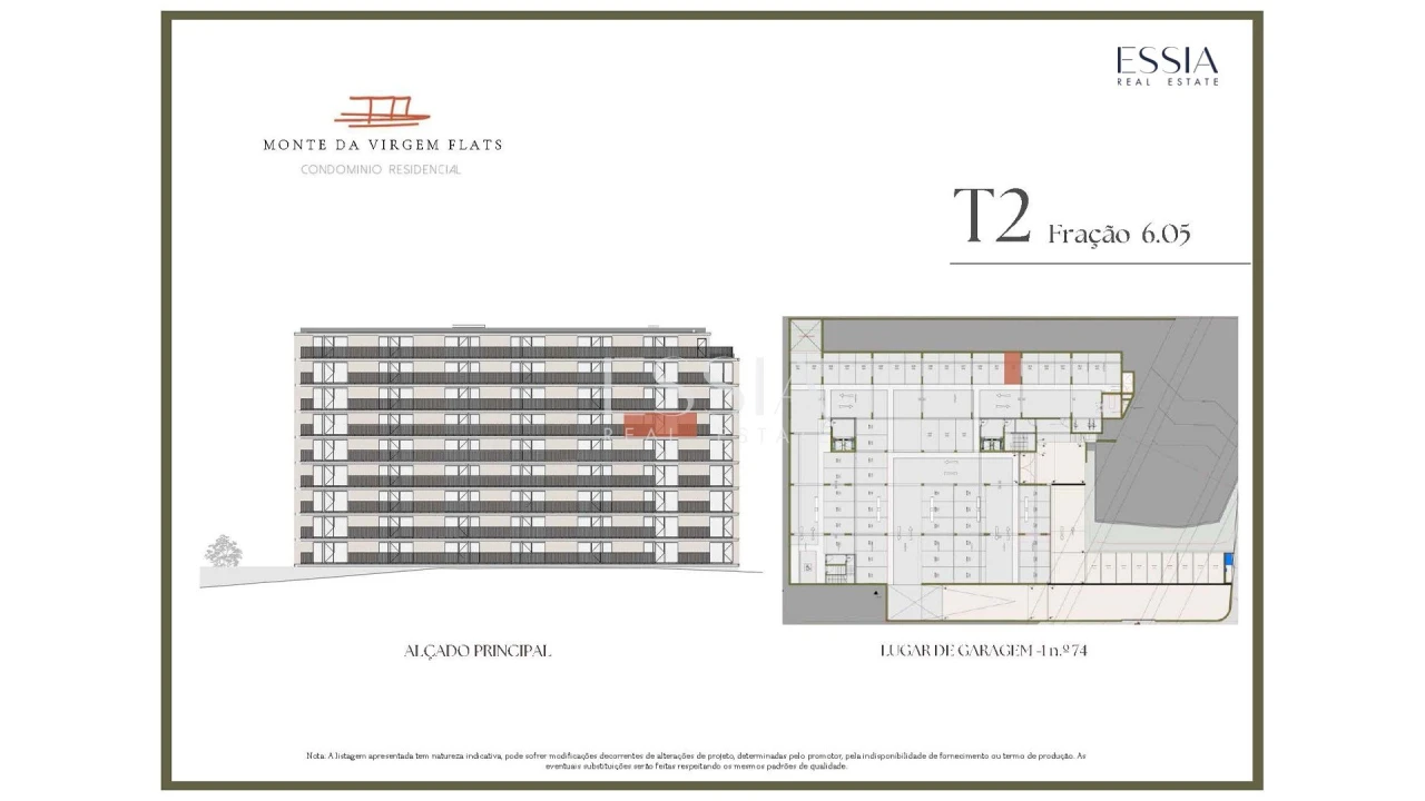 Apartamento T2 para Venda em Vilar de Andorinho Planta 2