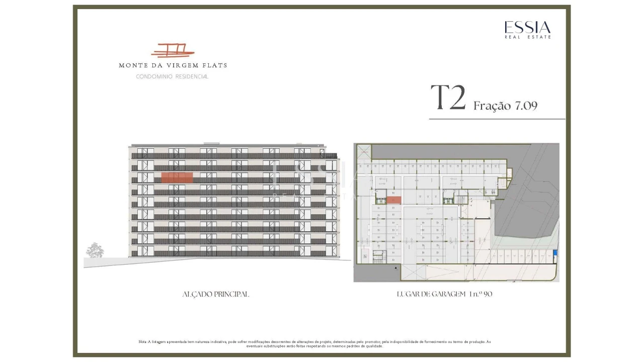Apartamento T2 para Venda em Vilar de Andorinho Planta 2