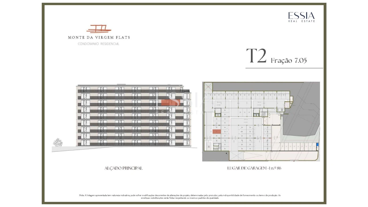 Apartamento T2 para Venda em Vilar de Andorinho Planta 2