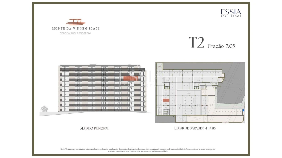 Apartamento T2 para Venda em Vilar de Andorinho Planta 2
