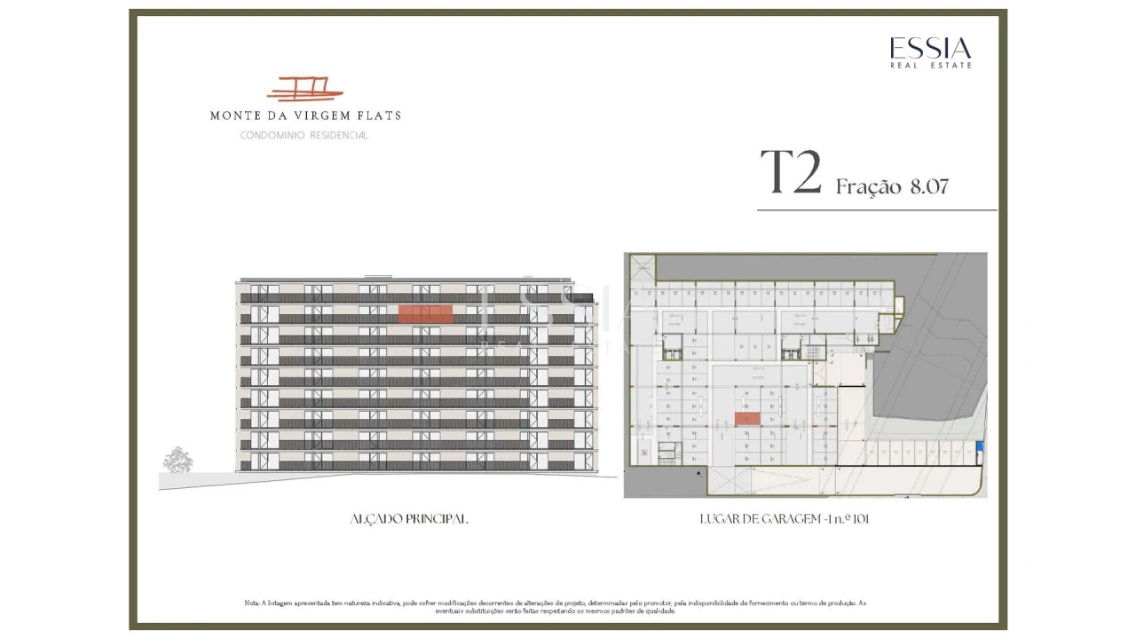 Apartamento T2 para Venda em Vilar de Andorinho Planta 2