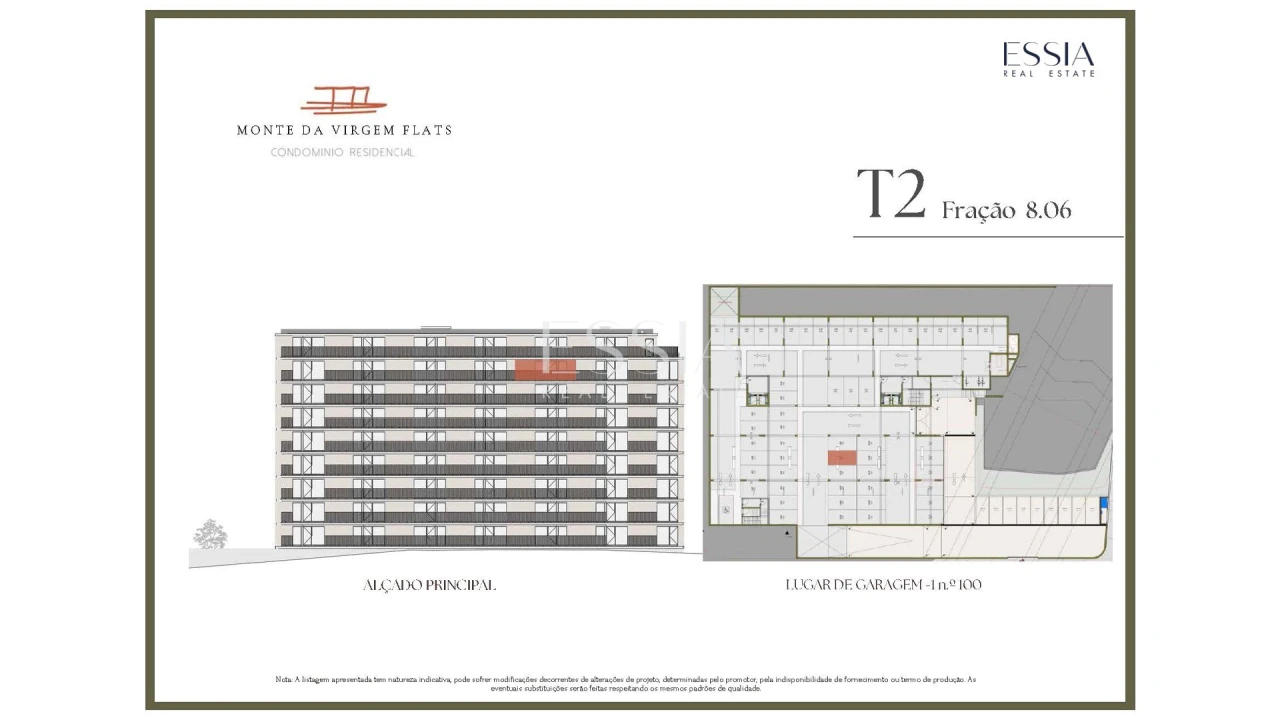Apartamento T2 para Venda em Vilar de Andorinho Planta 2