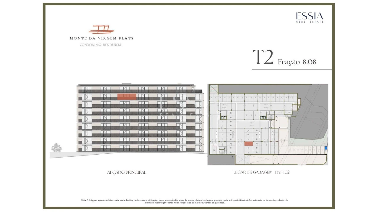 Apartamento T2 para Venda em Vilar de Andorinho Planta 2