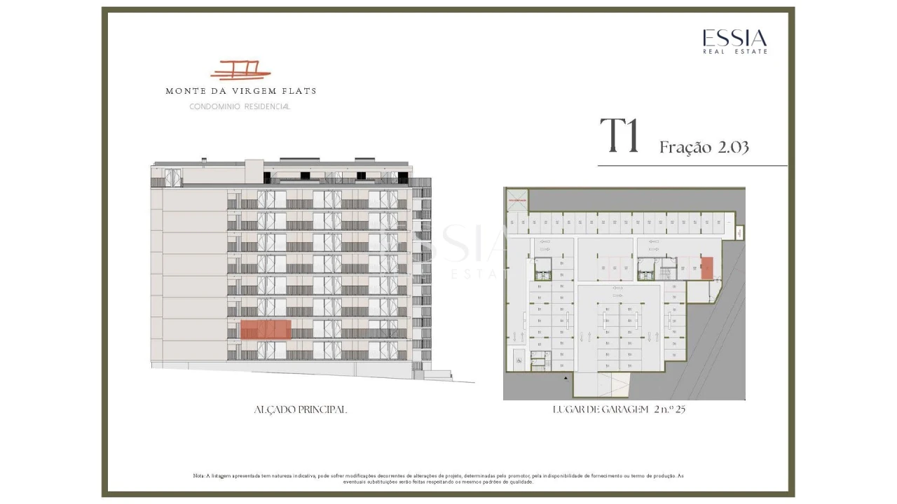 Apartamento T1 para Venda em Vilar de Andorinho Planta 2