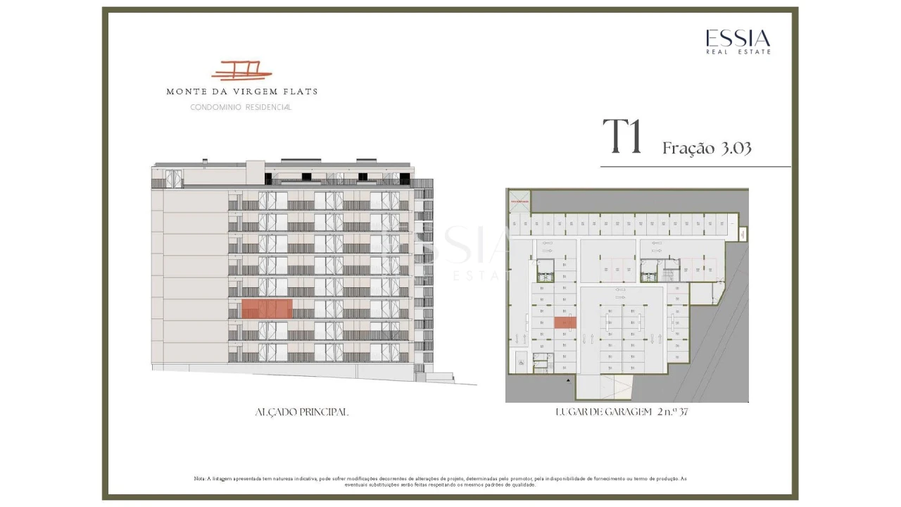 Apartamento T1 para Venda em Vilar de Andorinho Planta 2